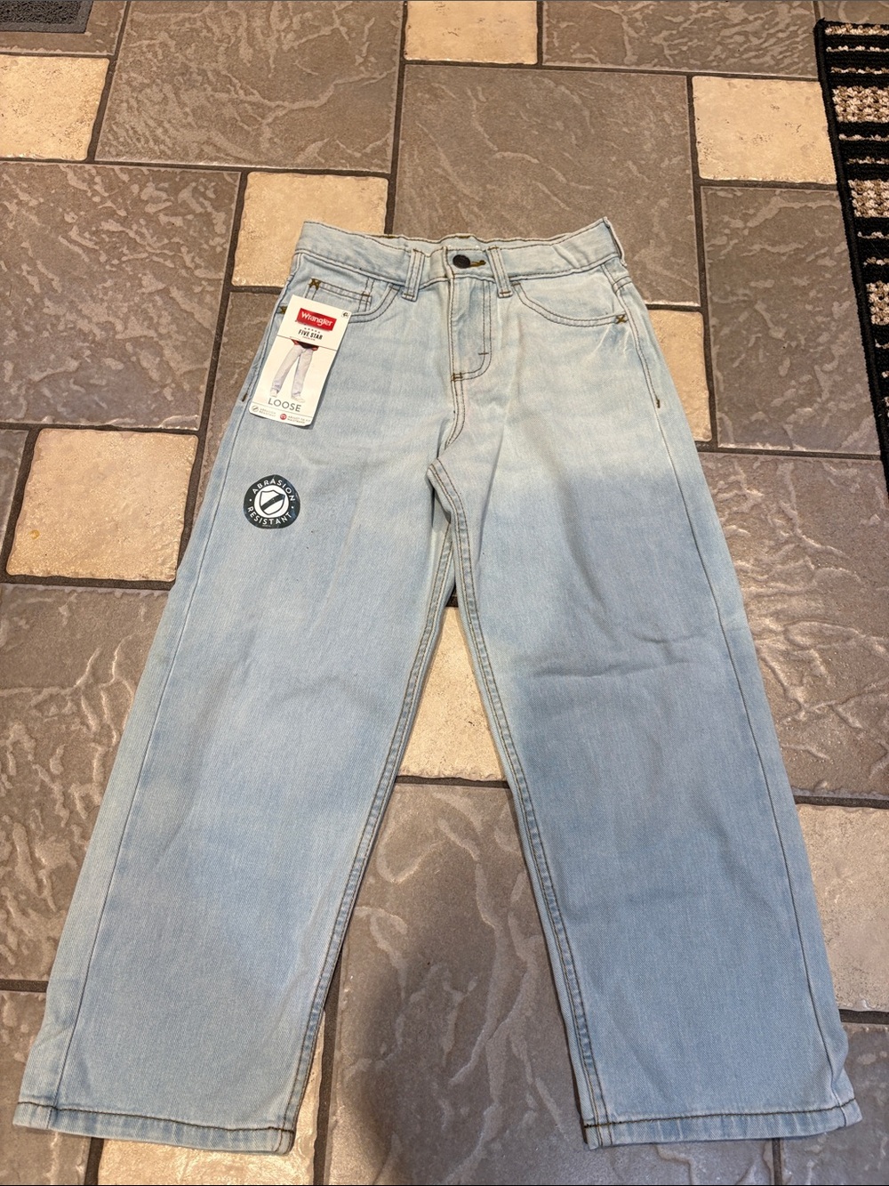 New Wrangler loose fit jeans boys 8